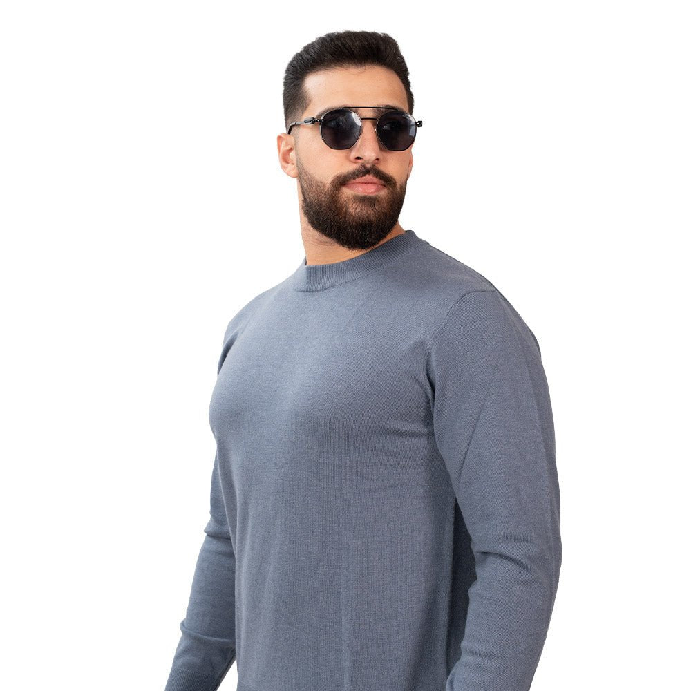 Men’S Mock Neck Jersey Knit Relaxed Fit Sweater S - Shop Giordano