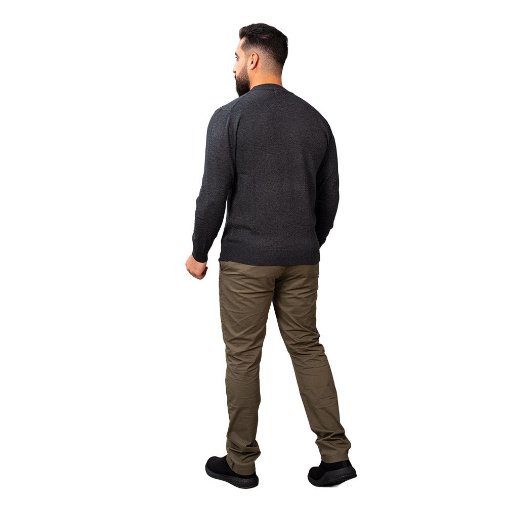 Men’S Mock Neck Jersey Knit Relaxed Fit Sweater S - Shop Giordano