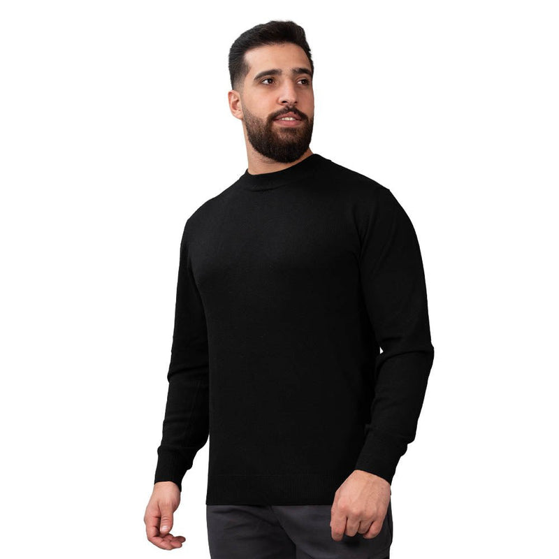Men’S Mock Neck Jersey Knit Relaxed Fit Sweater S - Shop Giordano