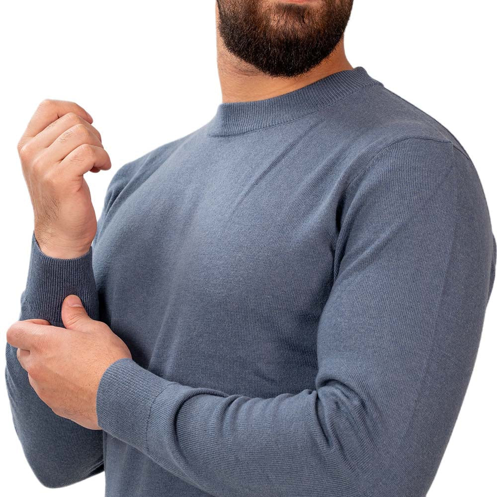 Men’S Mock Neck Jersey Knit Relaxed Fit Sweater S - Shop Giordano