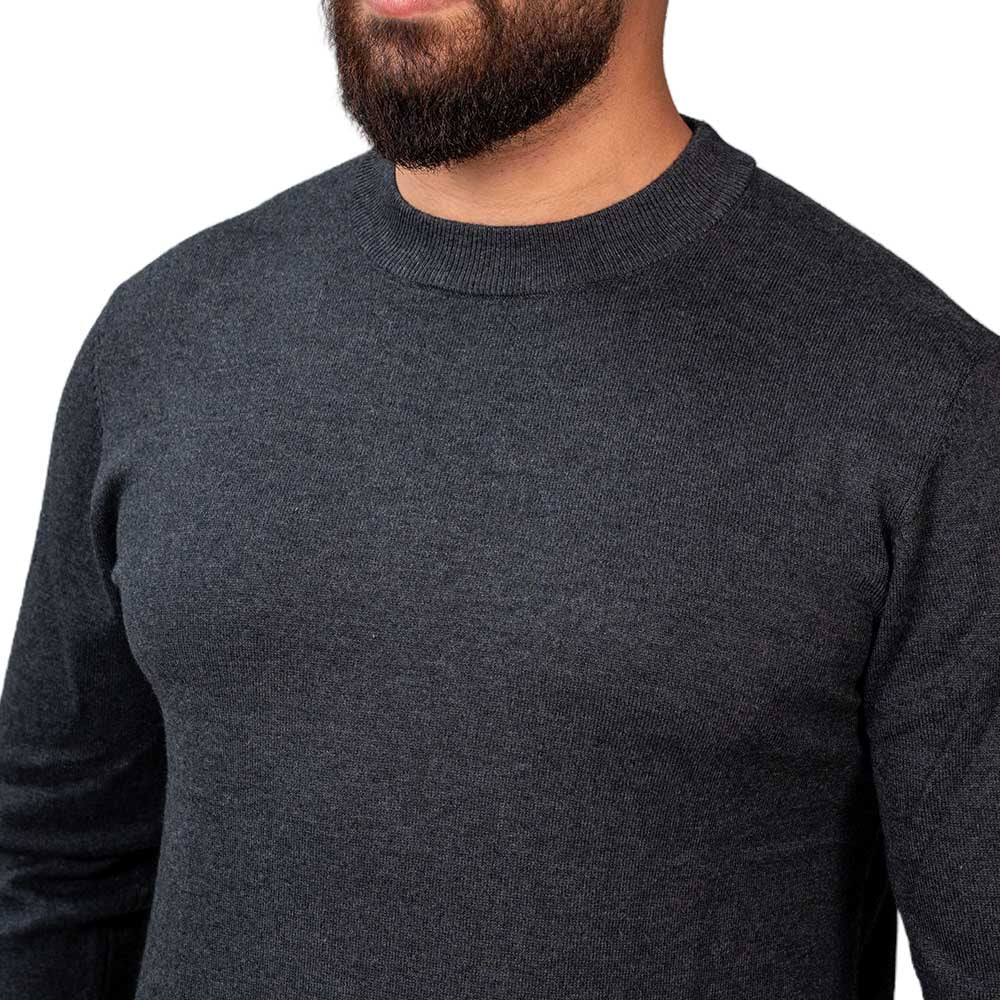 Men’S Mock Neck Jersey Knit Relaxed Fit Sweater S - Shop Giordano