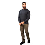 Men’S Mock Neck Jersey Knit Relaxed Fit Sweater S - Shop Giordano