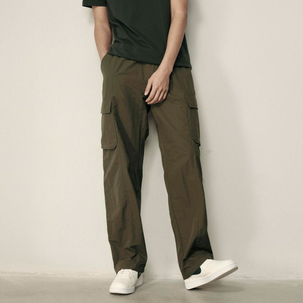 Men's Nylon - Cotton Plain Weave Regular Fit Pant | Korea Collection S - Shop Giordano