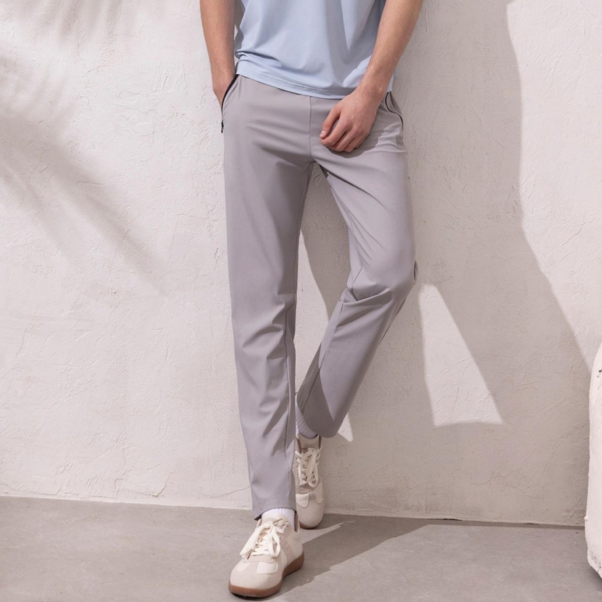 Men's Nylon Spandex Slim Fit Joggers - Giordano