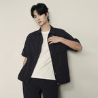 Men’S Nylon Stretch Short Sleeve Shirt – Lightweight & Water - Resistant | Korea Collection S - Shop Giordano