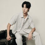 Men’S Nylon Stretch Short Sleeve Shirt – Lightweight & Water - Resistant | Korea Collection S - Shop Giordano