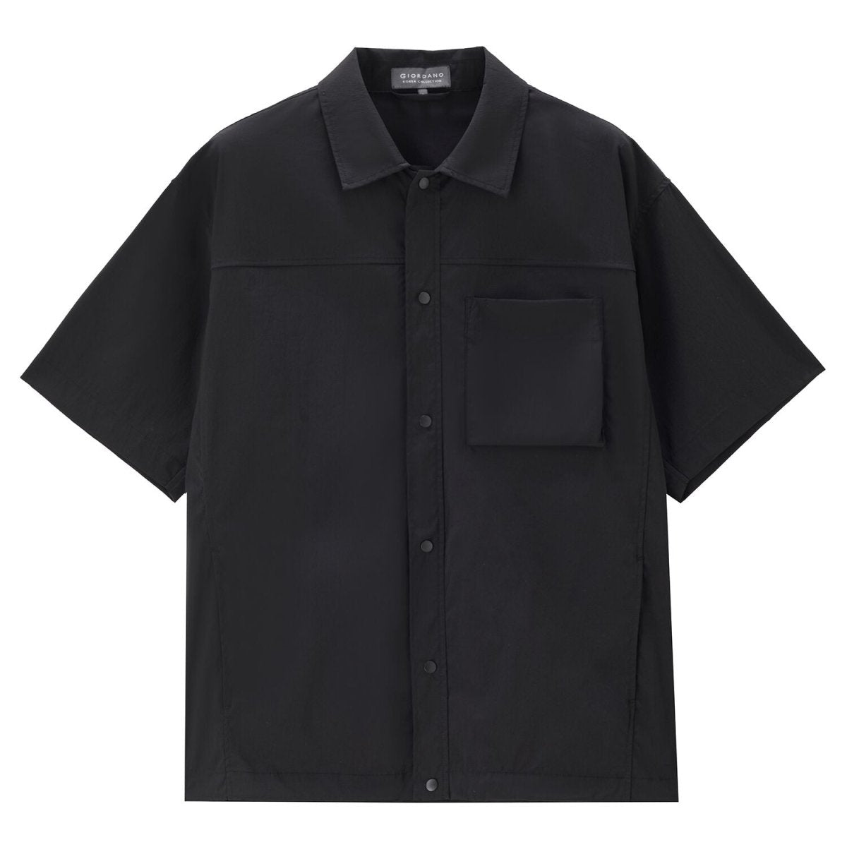 Men’S Nylon Stretch Short Sleeve Shirt – Lightweight & Water - Resistant | Korea Collection - Giordano