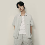 Men’S Nylon Stretch Short Sleeve Shirt – Lightweight & Water - Resistant | Korea Collection S - Shop Giordano