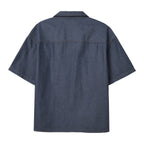 Men's Oversize Twill Shirt: Denim Look, Heavy Wash S - Shop Giordano