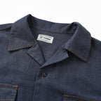Men's Oversize Twill Shirt: Denim Look, Heavy Wash S - Shop Giordano