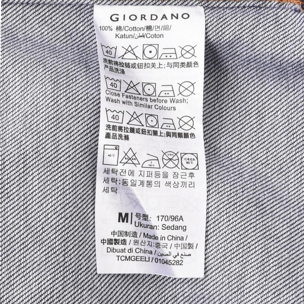 Men's Oversize Twill Shirt: Denim Look, Heavy Wash S - Shop Giordano