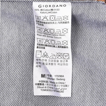 Men's Oversize Twill Shirt: Denim Look, Heavy Wash - Giordano