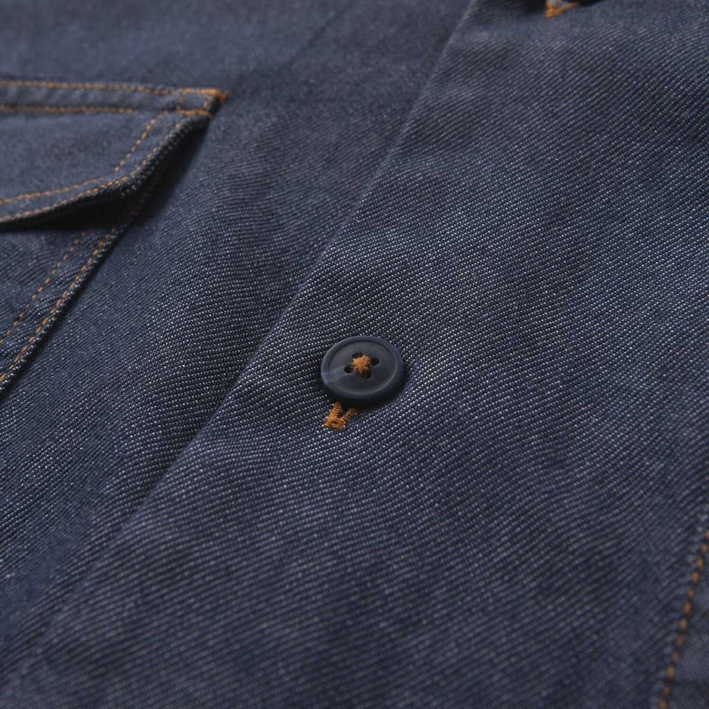 Men's Oversize Twill Shirt: Denim Look, Heavy Wash S - Shop Giordano