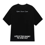 Giordano Men's Oversized Cotton Crew Neck Print Tee | Wander City Collection - Premium Print Tee