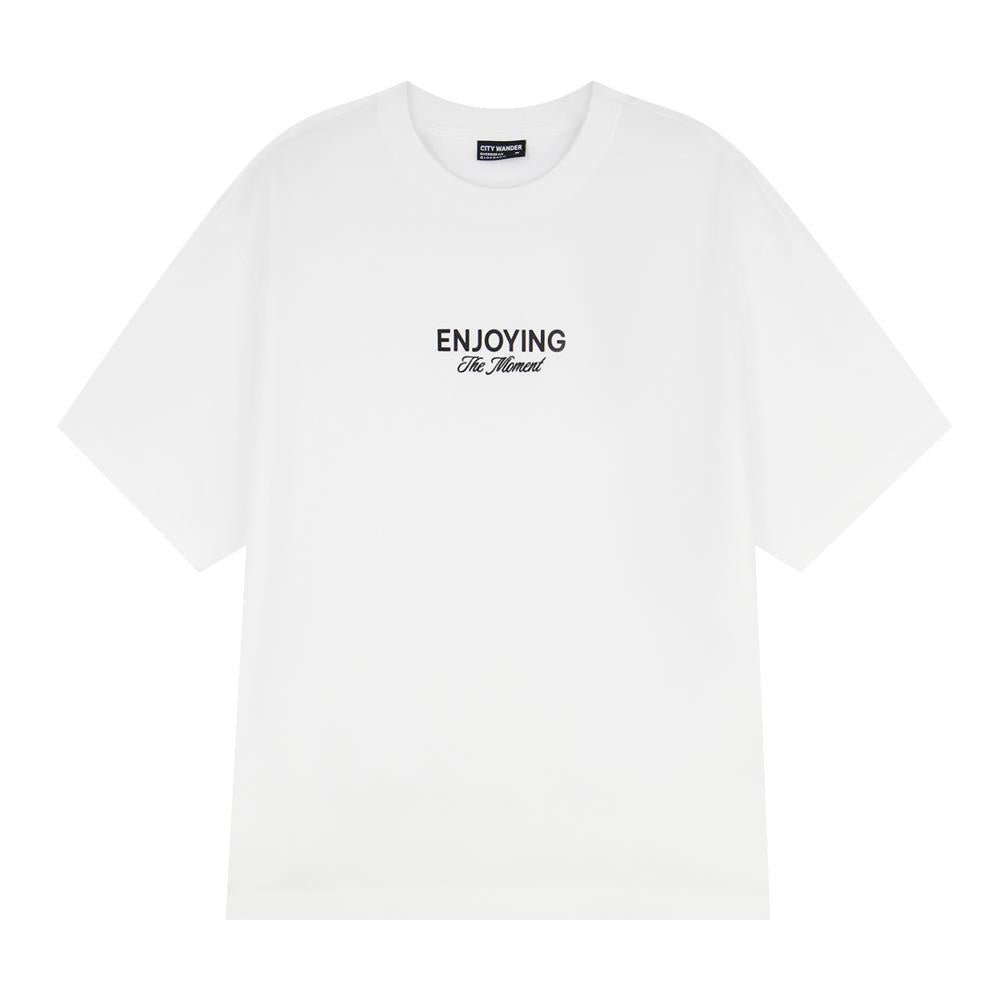 Men's Oversized Cotton Crew Neck Print Tee | Wander City Collection - Giordano