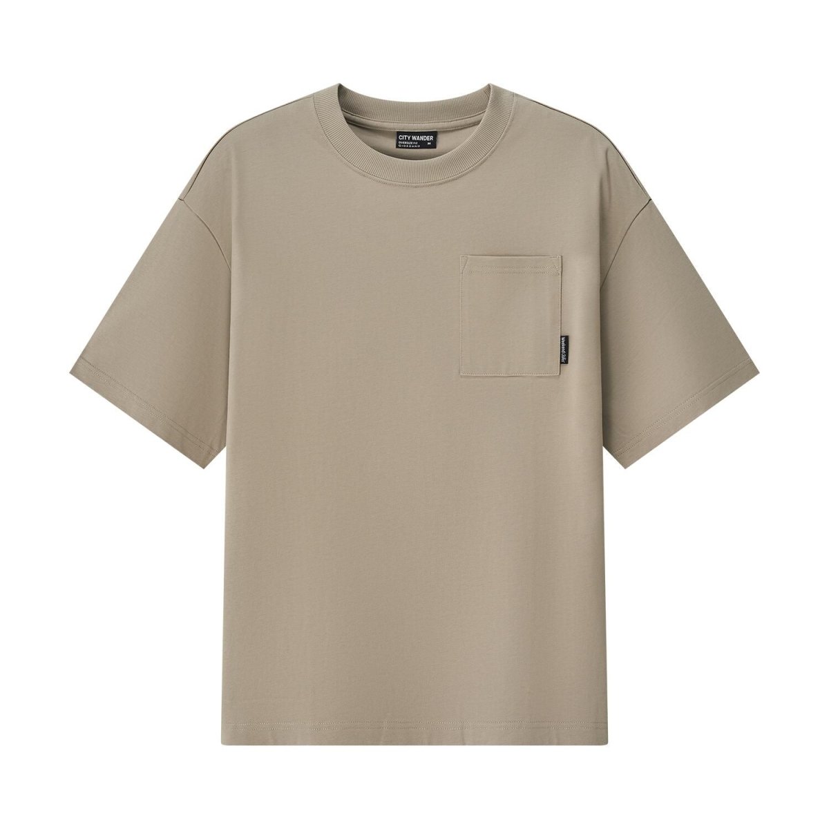 Men's Oversized Cotton Crew Neck Print Tee | Wander City Collection - Giordano