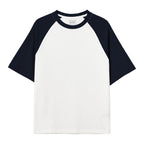 Giordano Men's Oversized Cotton Jersey Crew Neck Blocking Tee - Premium Tee