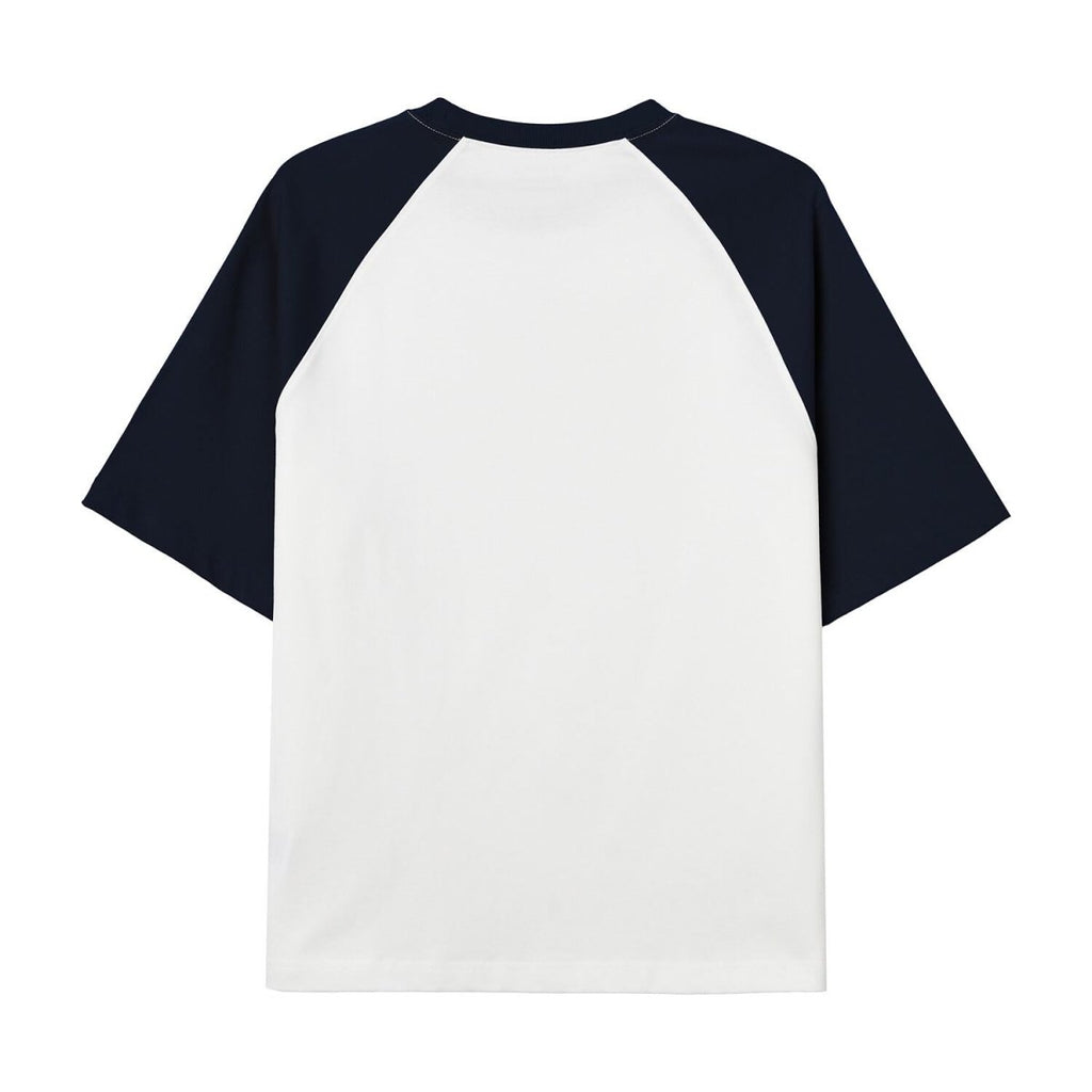 Giordano Men's Oversized Cotton Jersey Crew Neck Blocking Tee - Premium Tee