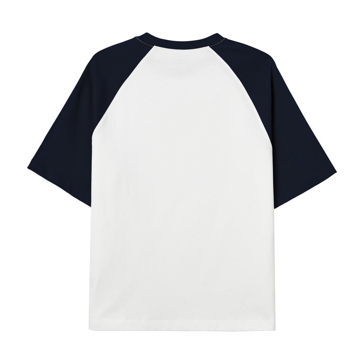 Men's Oversized Cotton Jersey Crew Neck Blocking Tee - Giordano