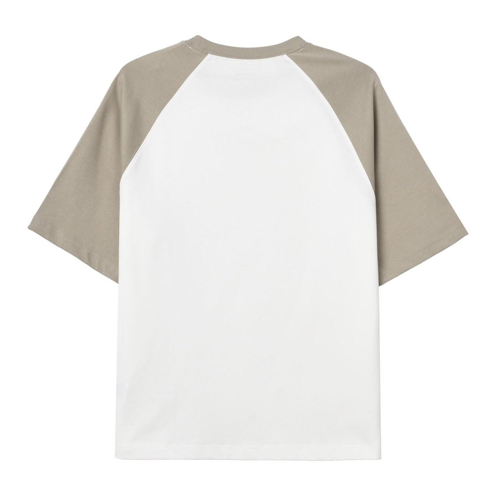 Men's Oversized Cotton Jersey Crew Neck Blocking Tee S - Shop Giordano