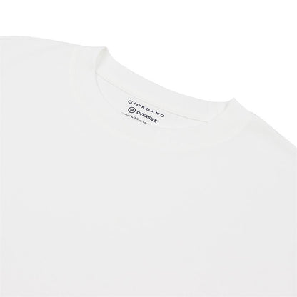 Men's Oversized Jacquard Texture Crew Neck Soronatee - Giordano