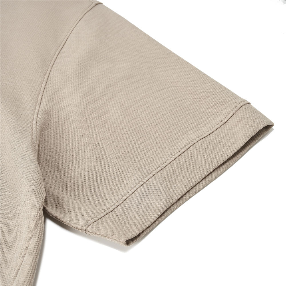 Giordano Men's Oversized Jacquard Texture Crew Neck Tee - Premium Tee