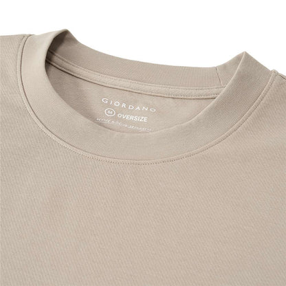 Men's Oversized Jacquard Texture Crew Neck Soronatee - Giordano