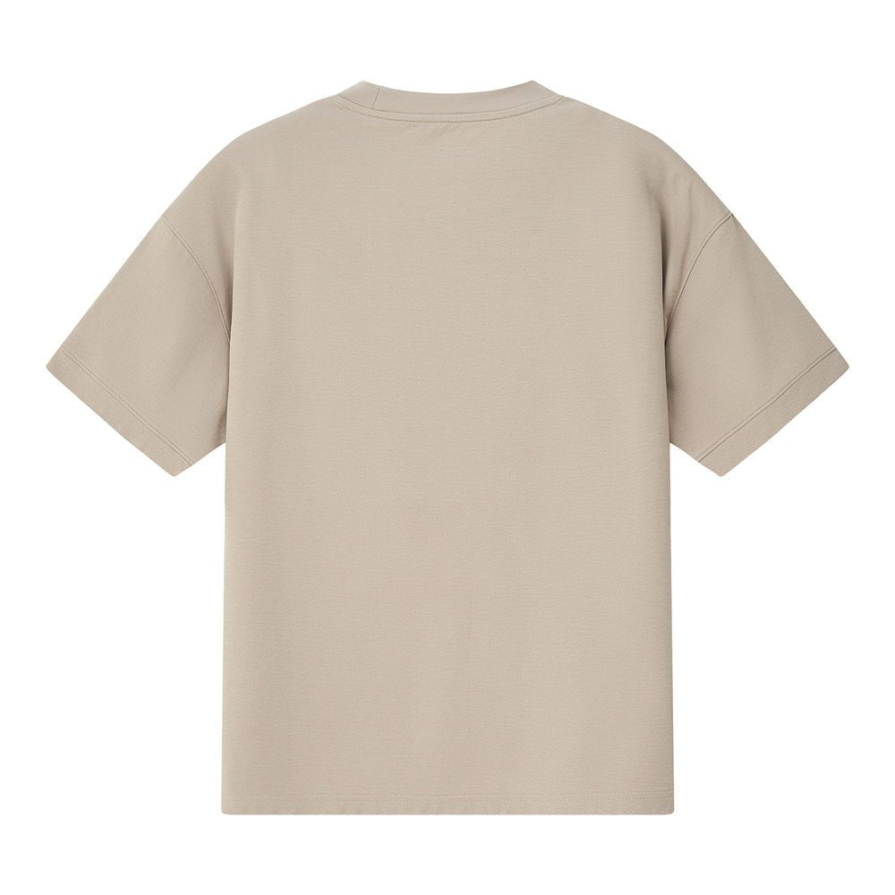 Giordano Men's Oversized Jacquard Texture Crew Neck Tee - Premium Tee