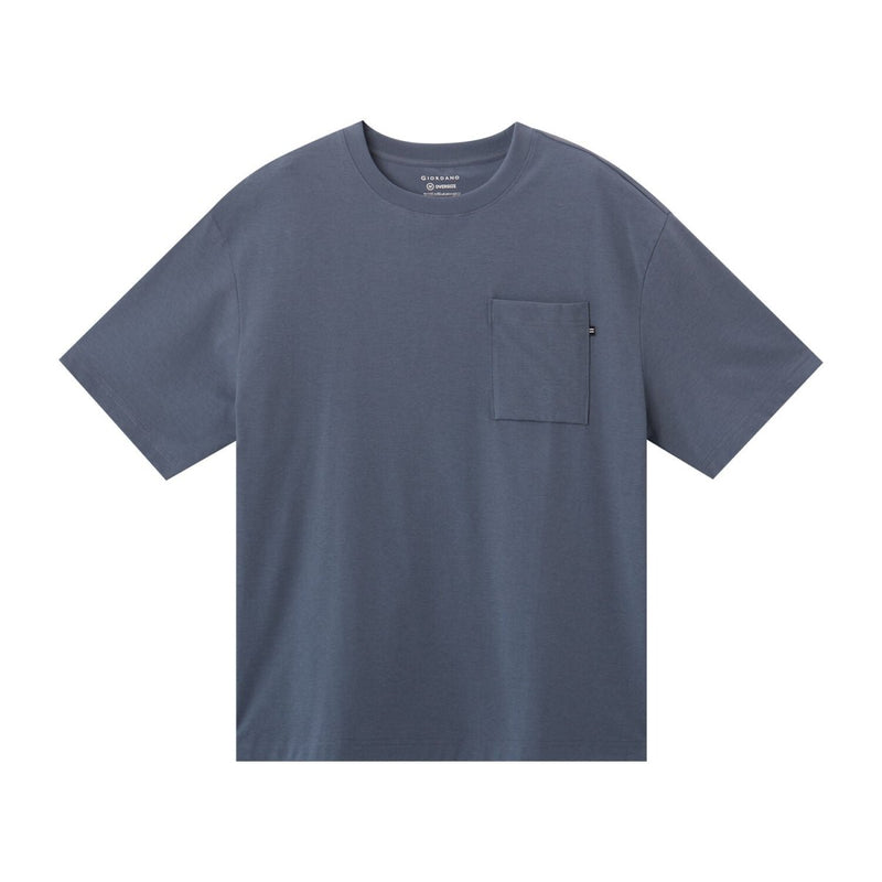Men's Oversized Tee With Pocket S - Shop Giordano