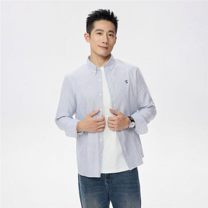 Men's Oxford Long Sleeve Shirt - Giordano