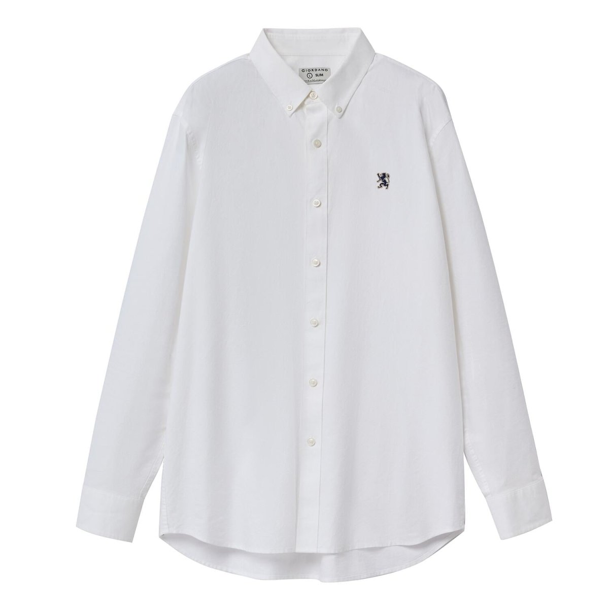 Men's Oxford Long Sleeve Shirt S - Shop Giordano