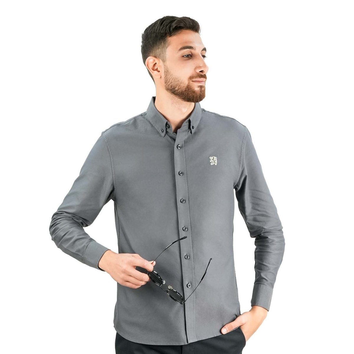 Giordano Men's Oxford Long Sleeve Shirt - Premium Shirts