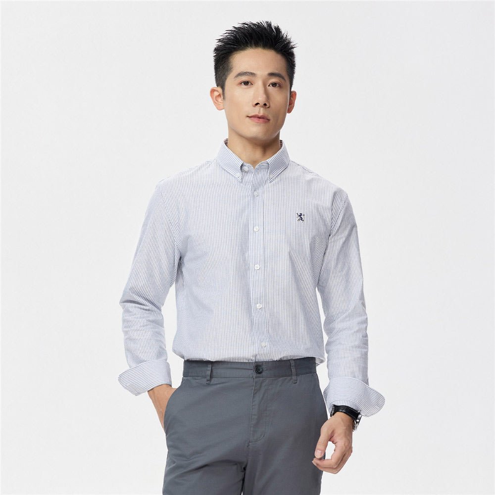 Giordano Men's Oxford Long Sleeve Shirt - Premium Shirts