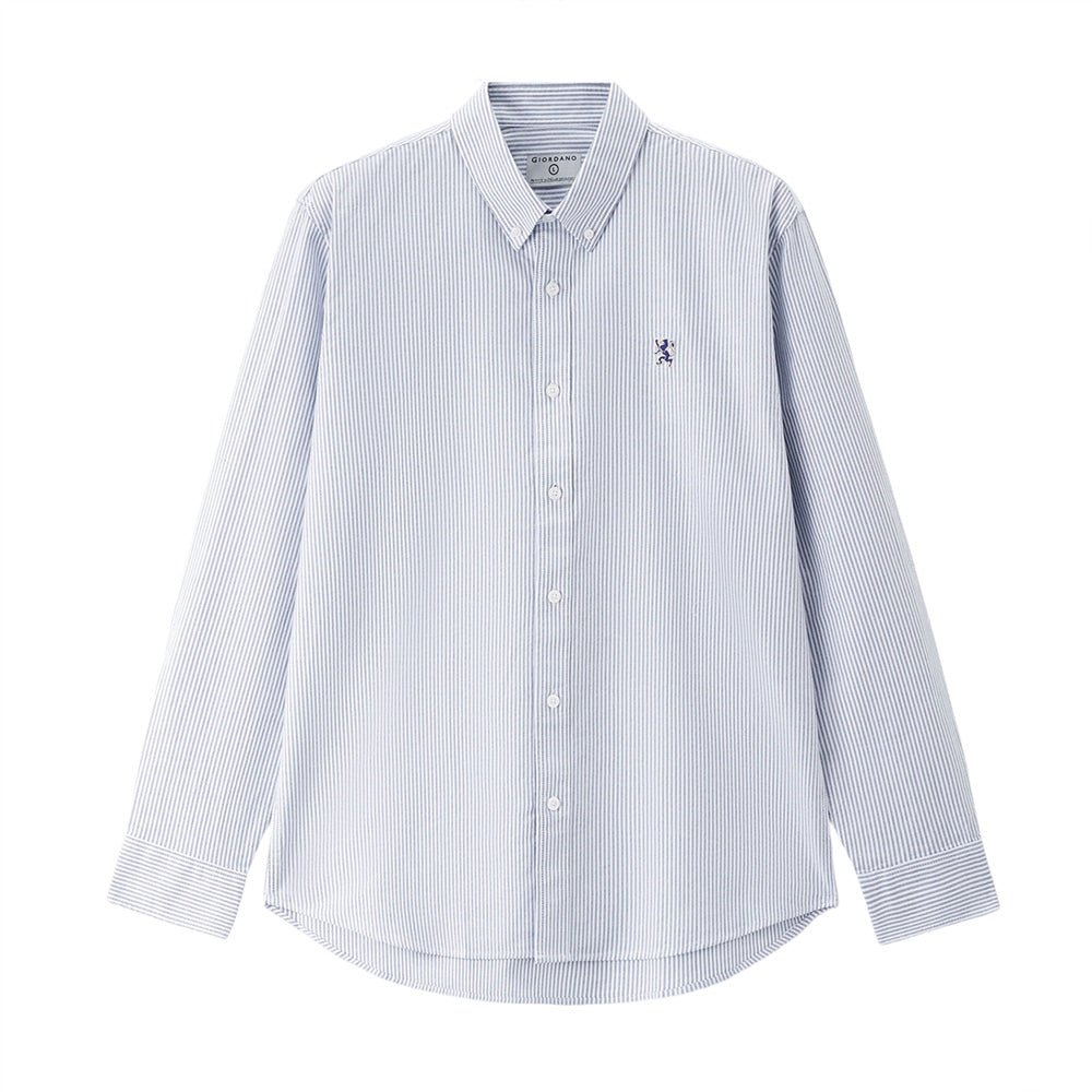 Giordano Men's Oxford Long Sleeve Shirt - Premium Shirts