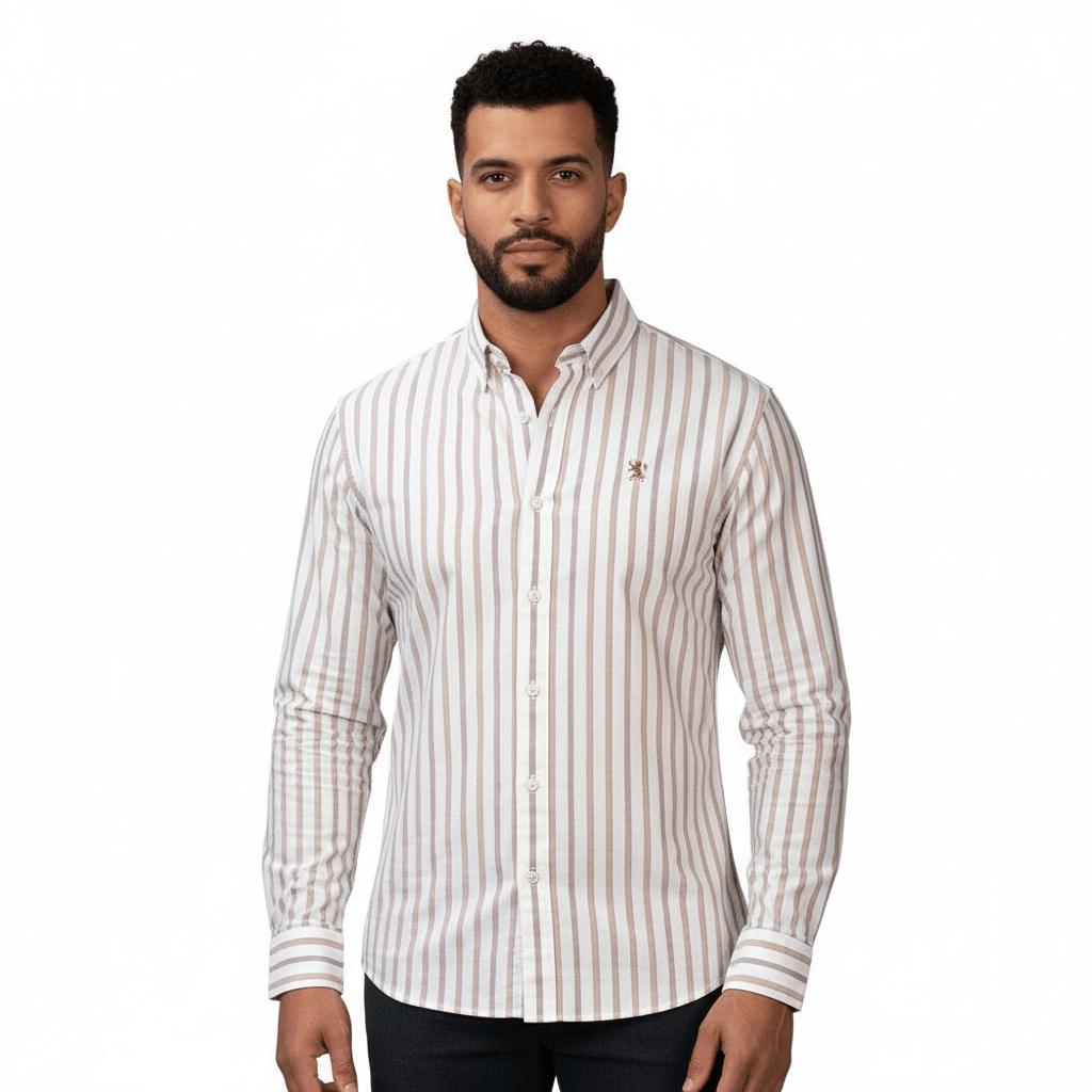 Men's Oxford Long Sleeve Shirt S - Shop Giordano