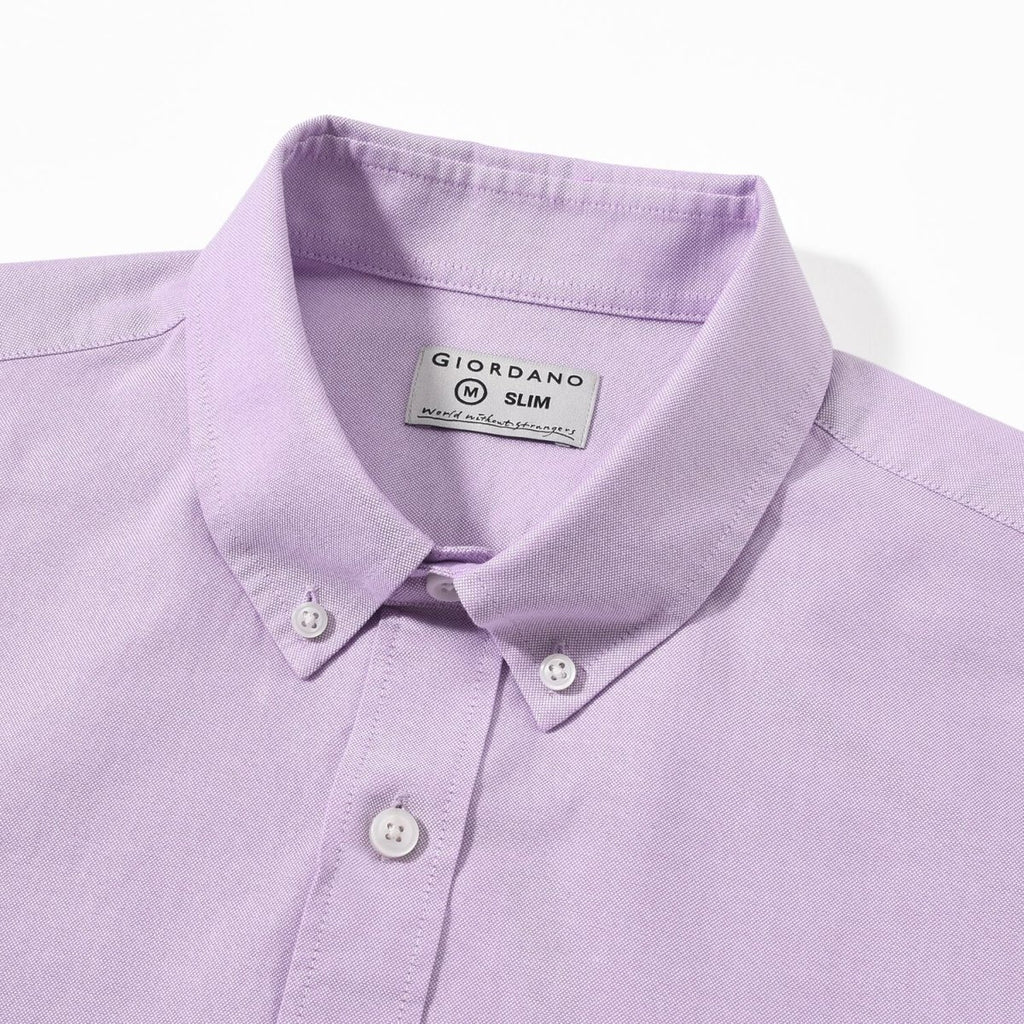 Men's Oxford Long Sleeve Shirt S - Shop Giordano