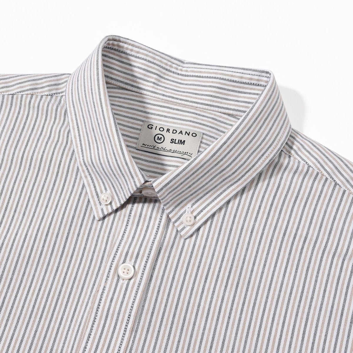 Men's Oxford Long Sleeve Shirt S - Shop Giordano