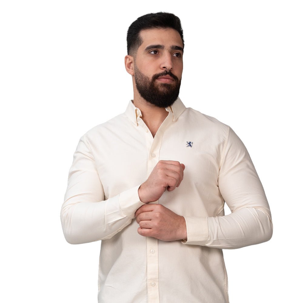 Men's Oxford Long Sleeve Shirt S - Shop Giordano