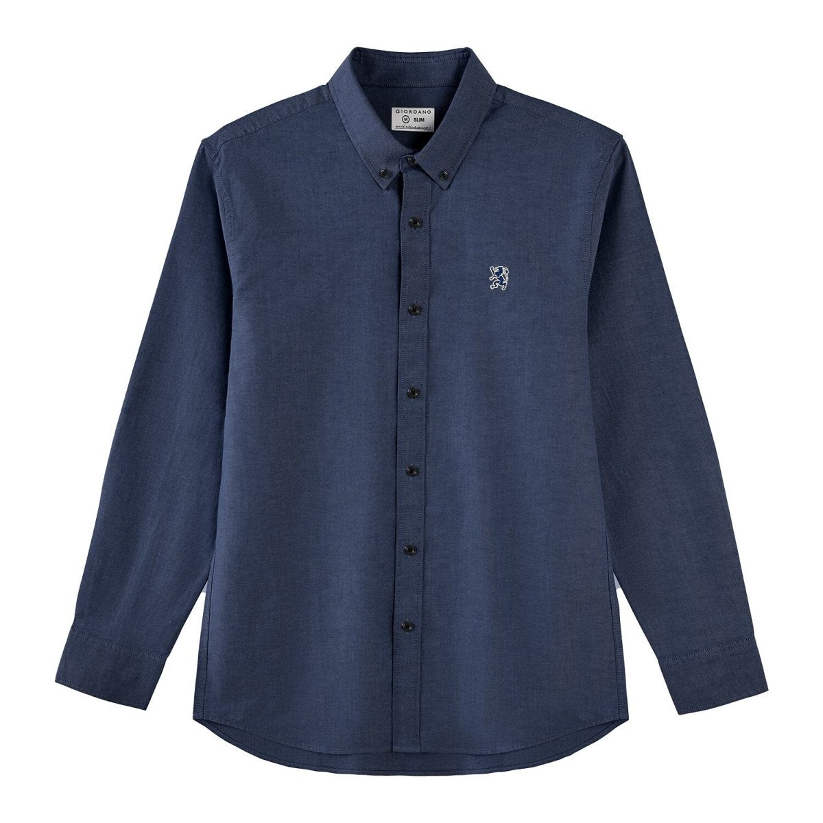 Men's Oxford Long Sleeve Shirt S - Shop Giordano