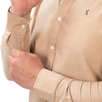 Men's Oxford Long Sleeve Shirt S - Shop Giordano