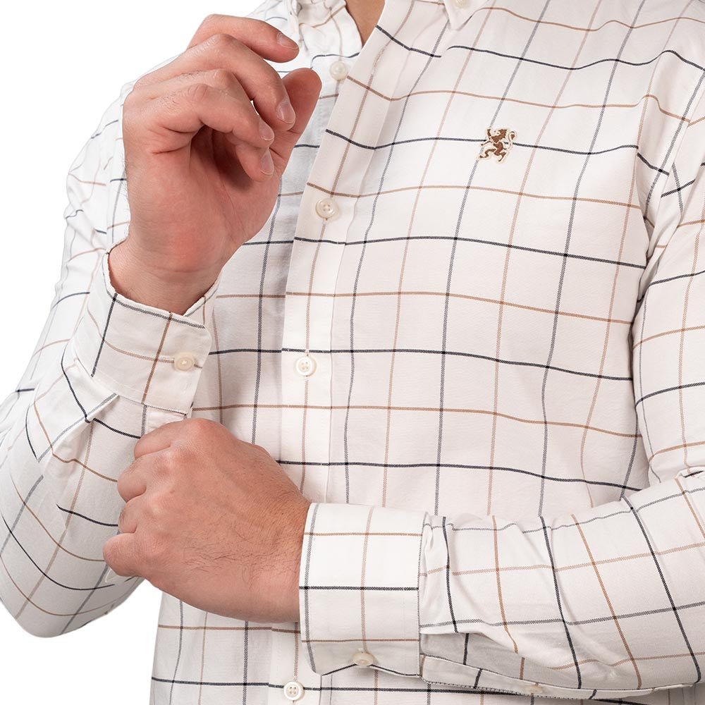 Men's Oxford Long Sleeve Shirt S - Shop Giordano