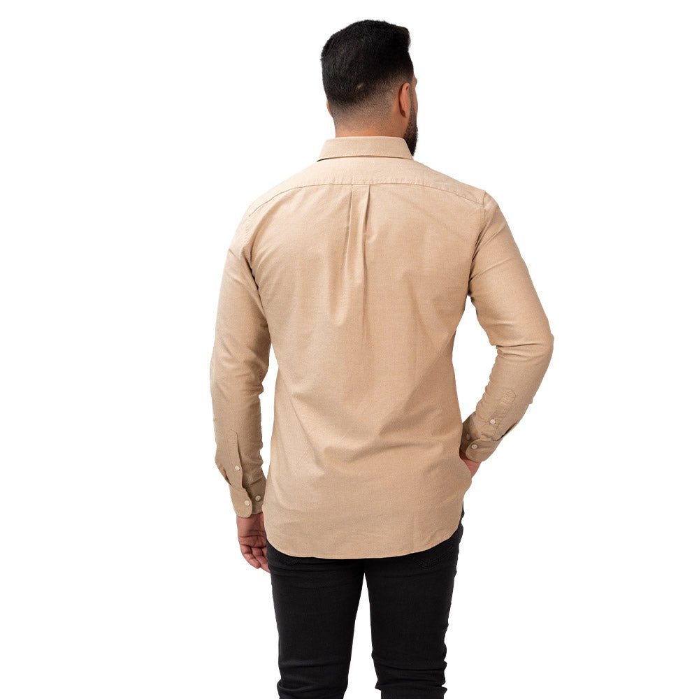 Men's Oxford Long Sleeve Shirt S - Shop Giordano