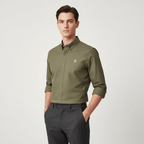 Men's Oxford Long Sleeve Shirt S - Shop Giordano