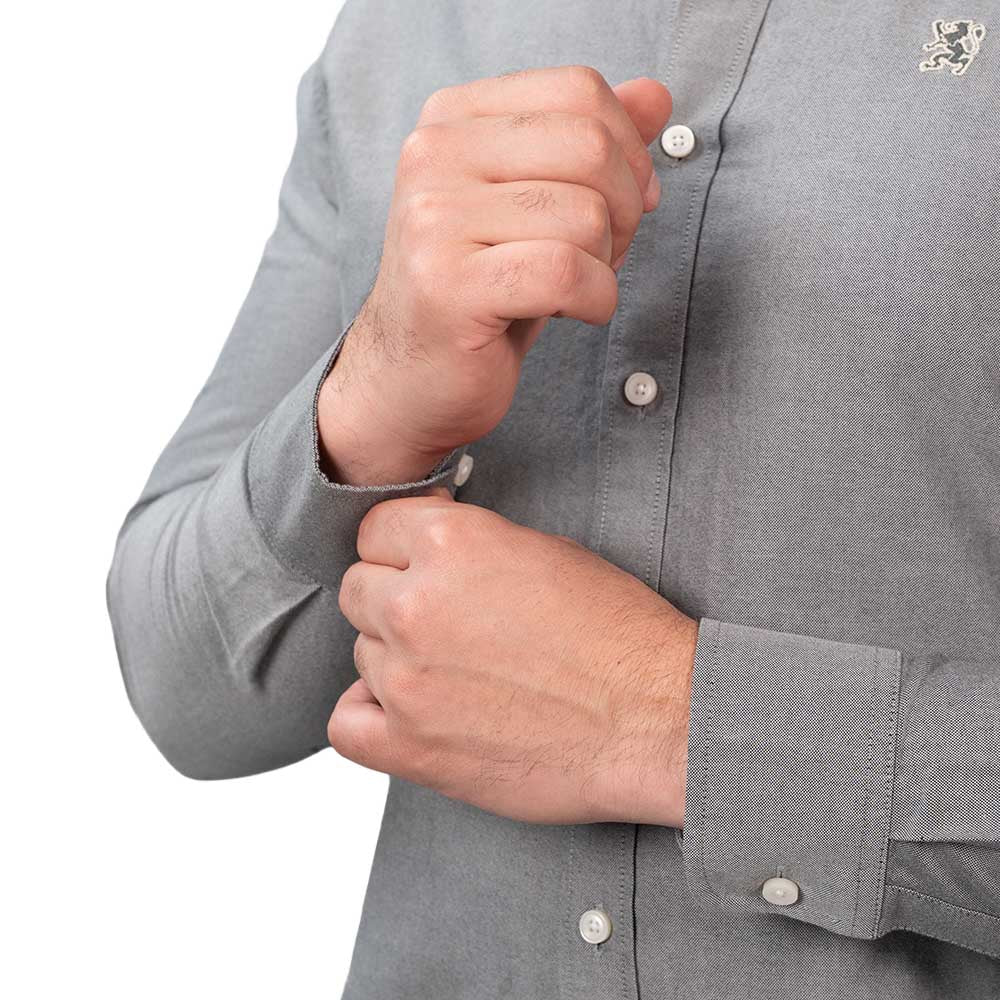 Men's Oxford Long Sleeve Shirt S - Shop Giordano