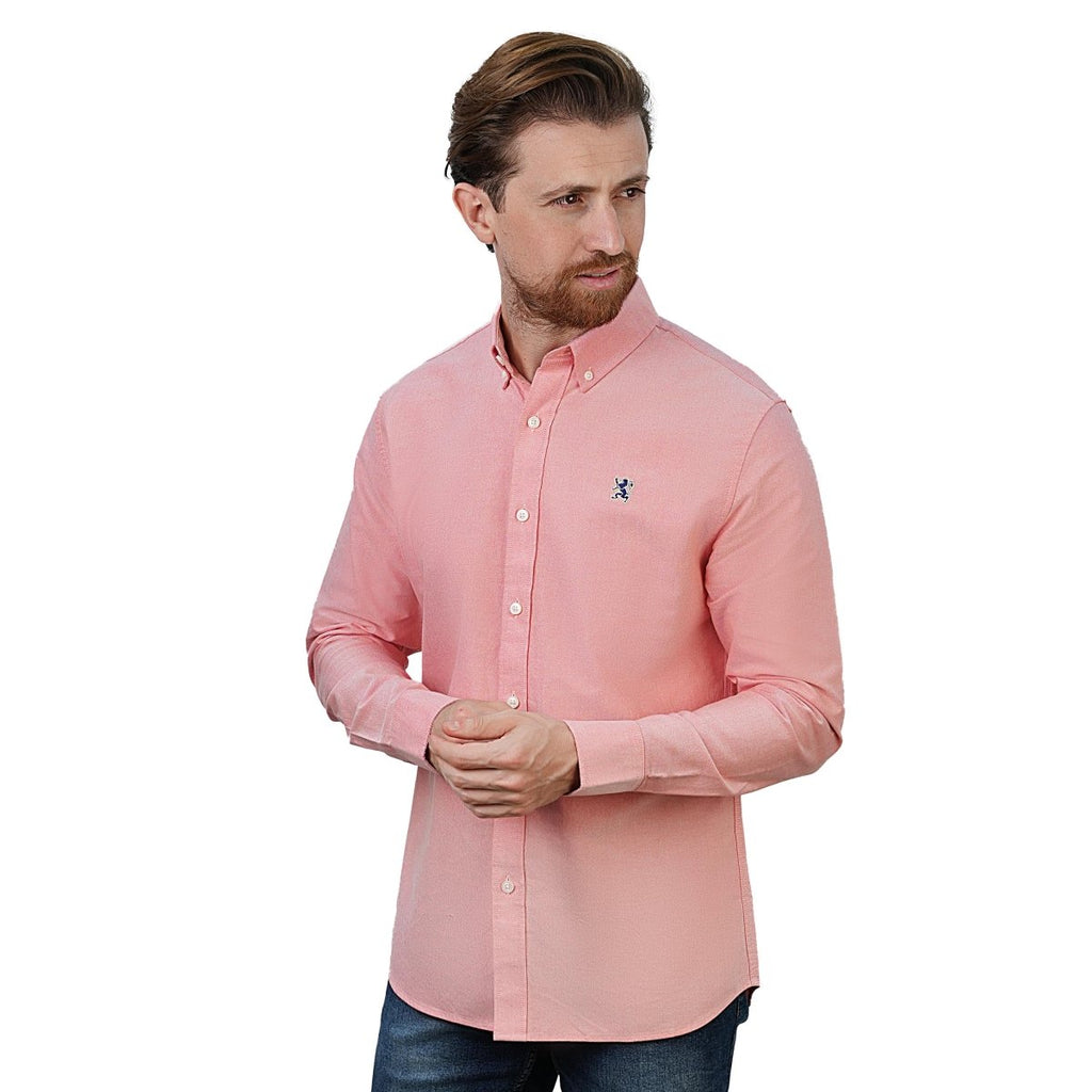 Men's Oxford Long Sleeve Shirt S - Shop Giordano