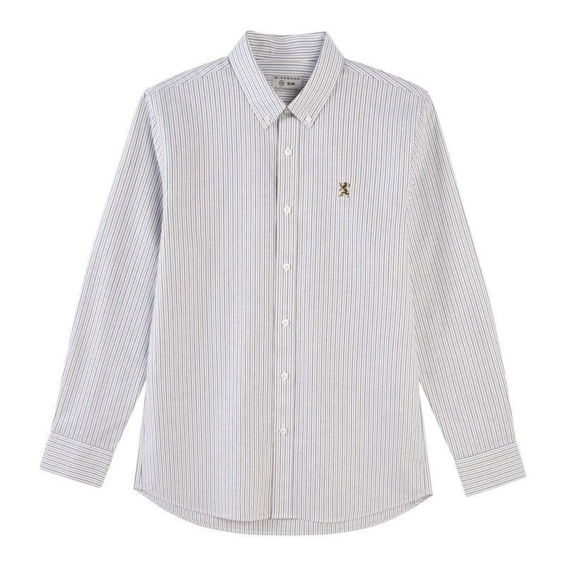 Men's Oxford Long Sleeve Shirt S - Shop Giordano