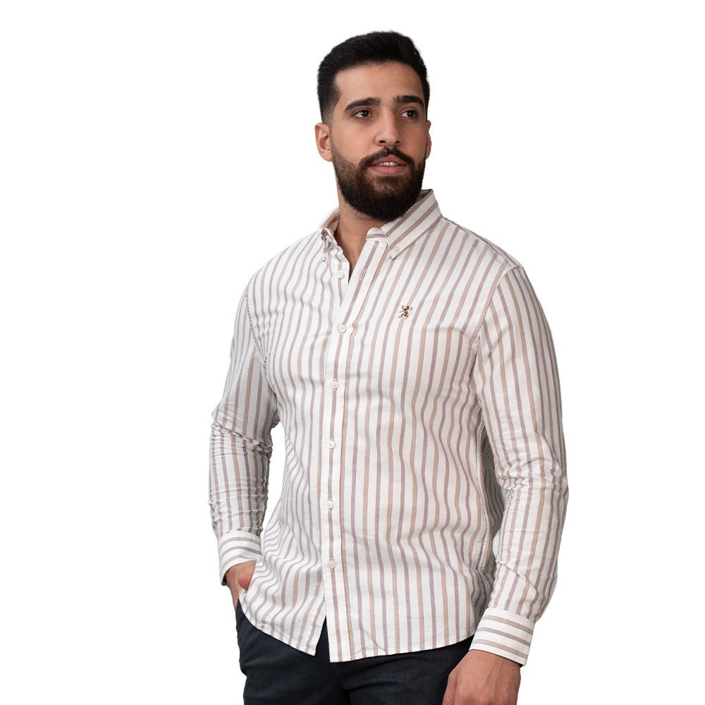 Men's Oxford Long Sleeve Shirt S - Shop Giordano