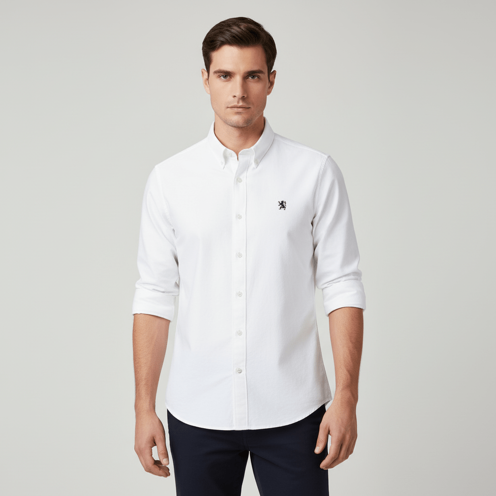 Giordano Men's Oxford Long Sleeve Shirt - Premium Shirts