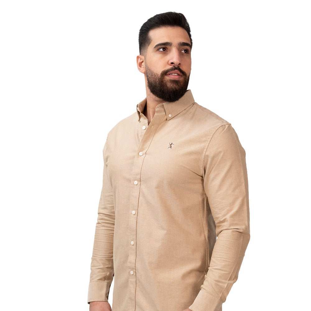 Men's Oxford Long Sleeve Shirt S - Shop Giordano