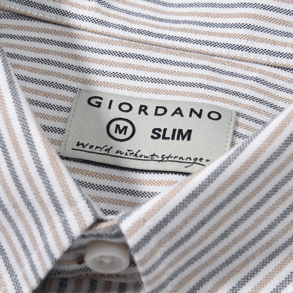 Men's Oxford Long Sleeve Shirt S - Shop Giordano